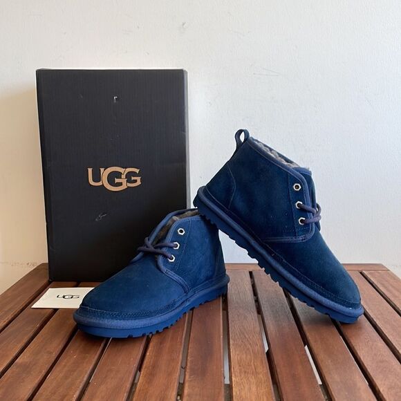 UGG Neumel Shoes Navy Women Size 6 - Picture 1 of 14